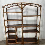Rattan bookcase