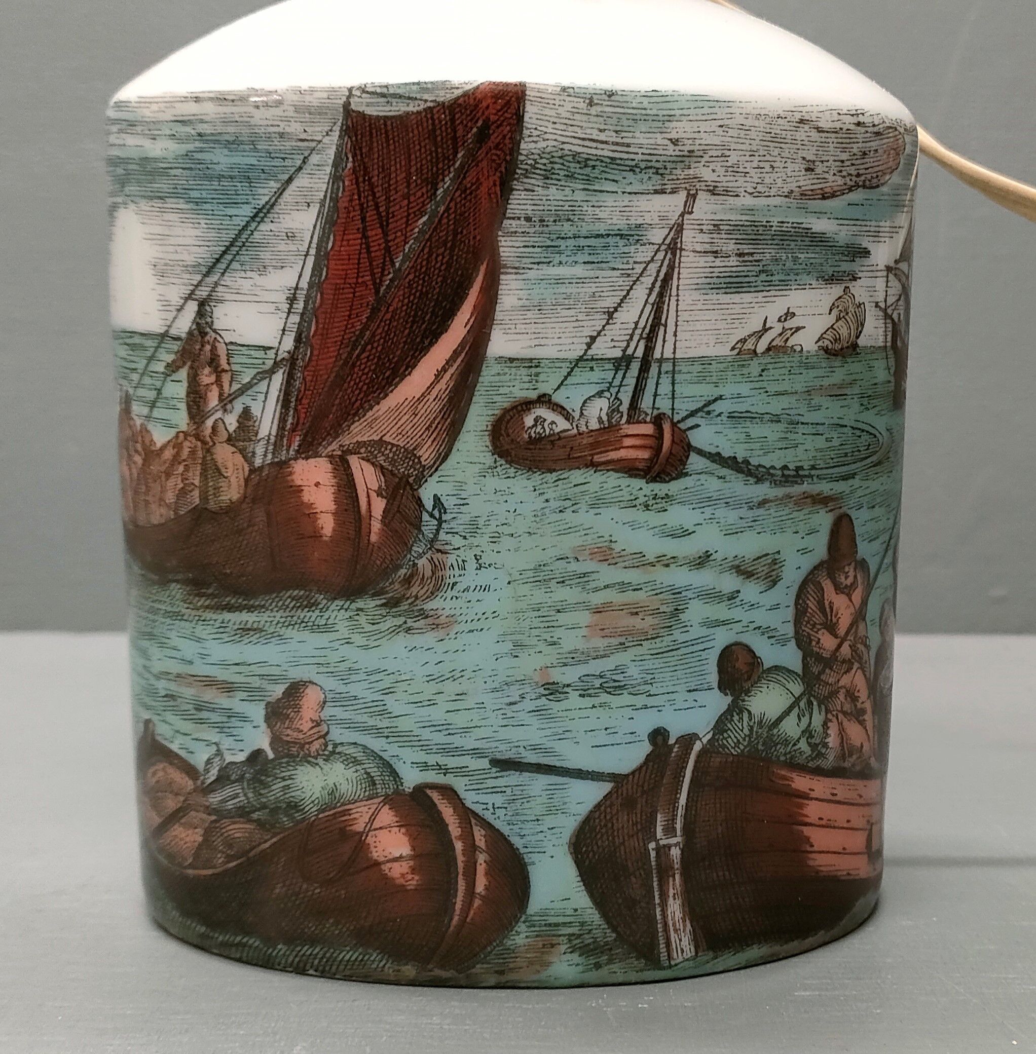 Vintage Florentine Ceramic Bedside Lamp Foot ~ 60s