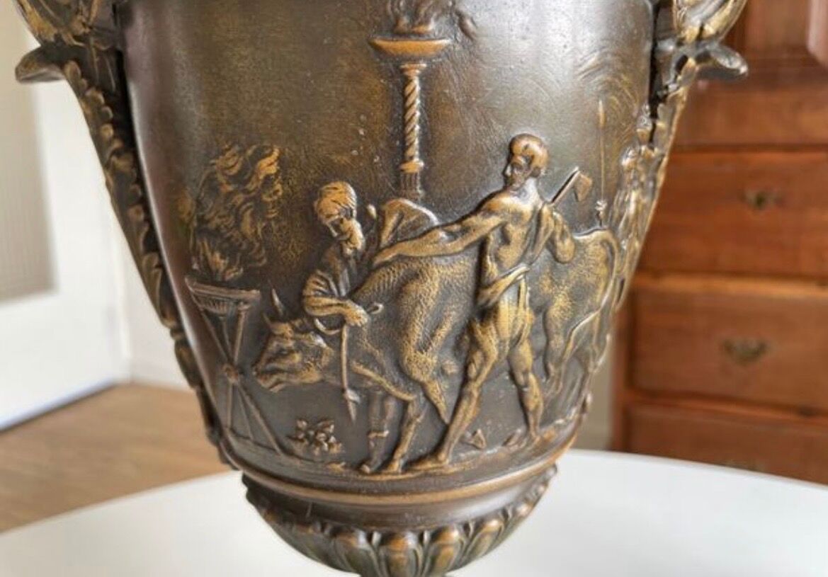 According to Émile Louis Picault, sculptor, a pair of large decorative vases.