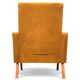 Vintage 60s armchair in cumin yellow terry fabric