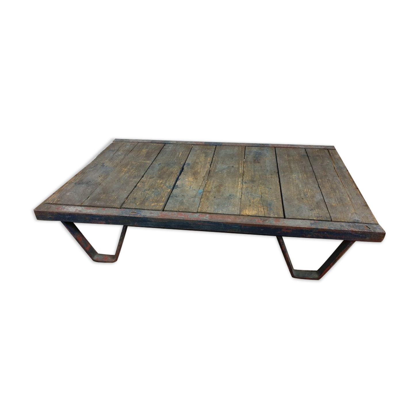 Industrial plant pallet coffee table