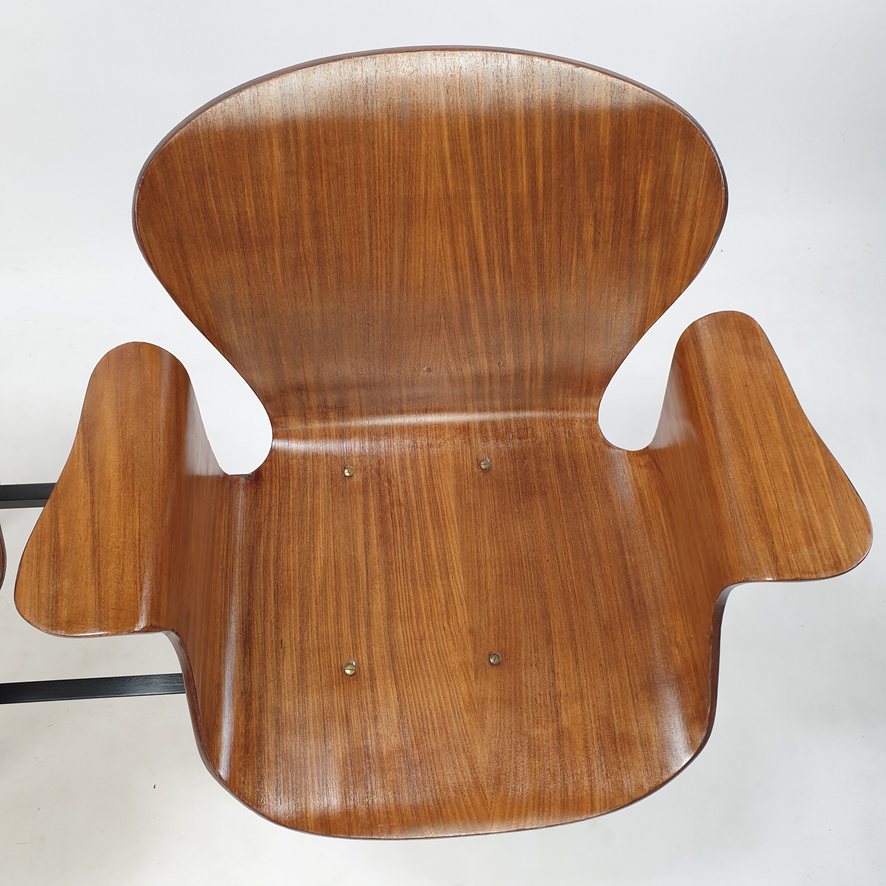 Mid Century Italian 3-seat Bench by Carlo Ratti, 50's