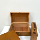 Ancienne boîte en bois des années 70
