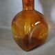 Vintage amber glass carafe