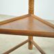 Pair of vintage antique Scandinavian oak Monk chairs, Sweden 1950s