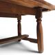 Solid oak dining table, brutalist, 1950.