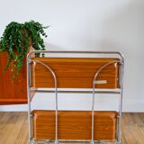Rolling trolley in formica and chrome Design, 1970