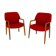 Set de 2 fauteuils Aksel Bender Madsen & Ejner Larsen, Fritz Hansen, Suède, 1960