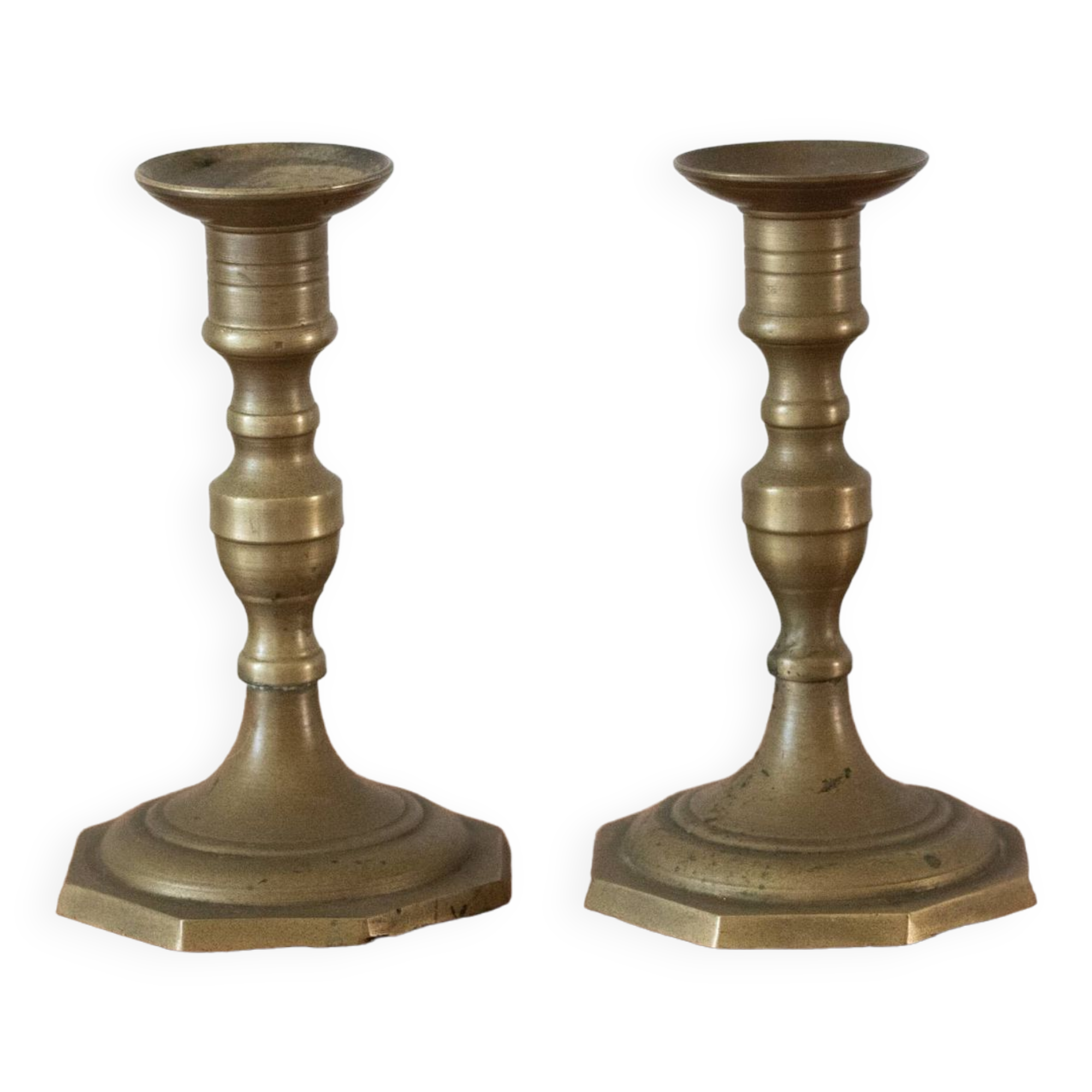 Pair of vintage brass candlesticks