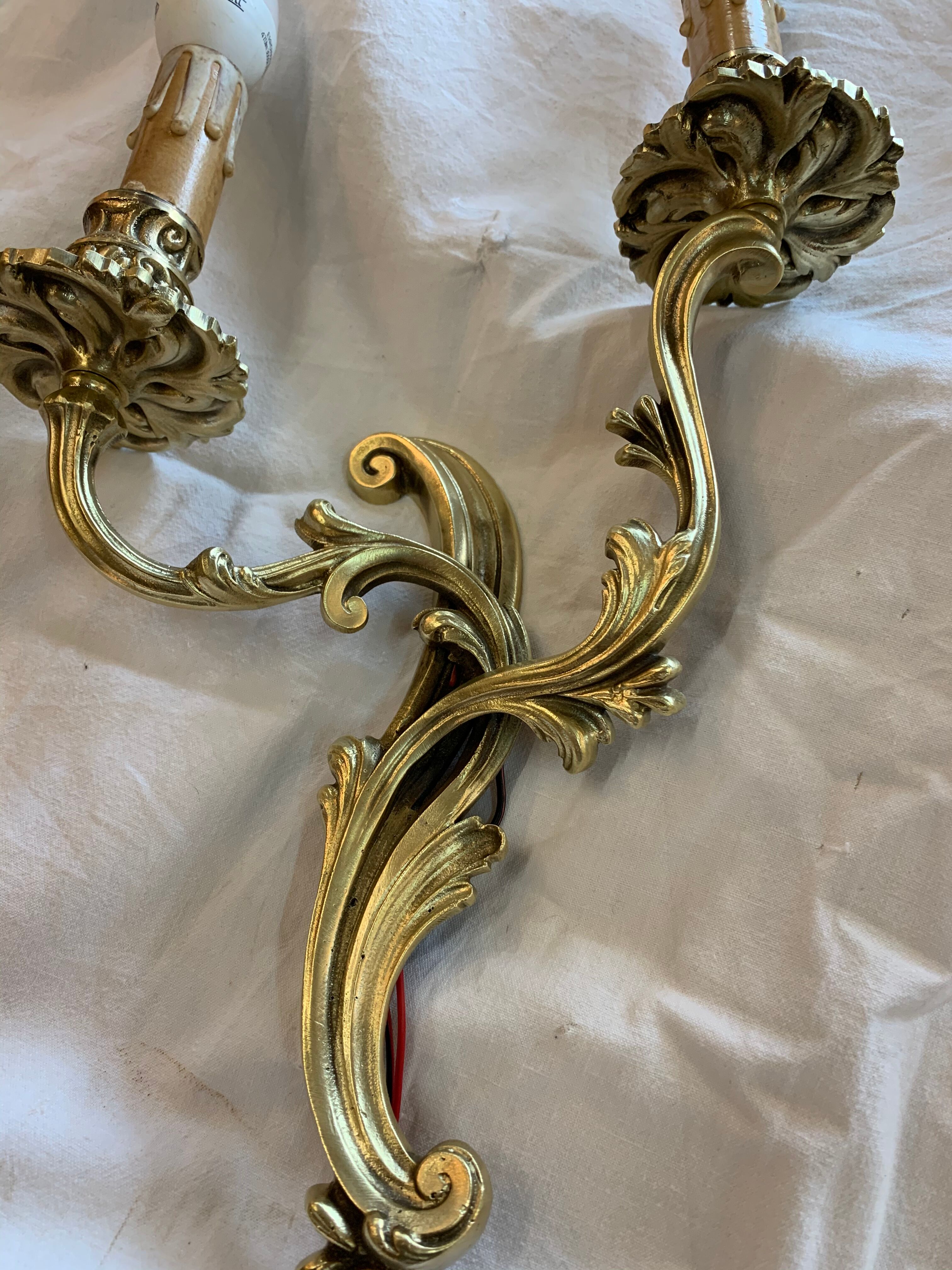 Pair of wall light in Bronze Louis XVI