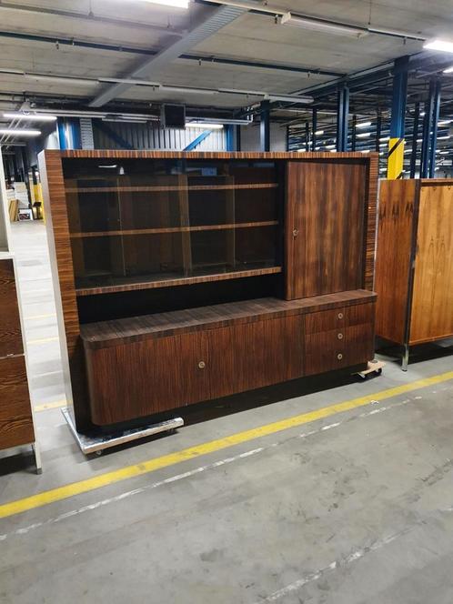 Vintage ebony wall cabinet