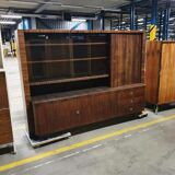 Vintage ebony wall cabinet