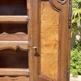 18th century - Bressan sideboard with elm burl clock