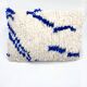 Moroccan Berber cushion cover Azilal with Majorelle blue patterns 60x40cm