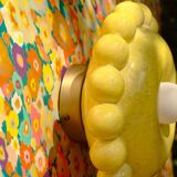 Applique Luna Small jaune vanille