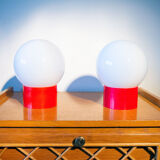 Pair of globe lamps year 70s