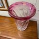Bicolour crystal vase Val Saint Lambert