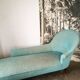 Méridienne banquette en velour