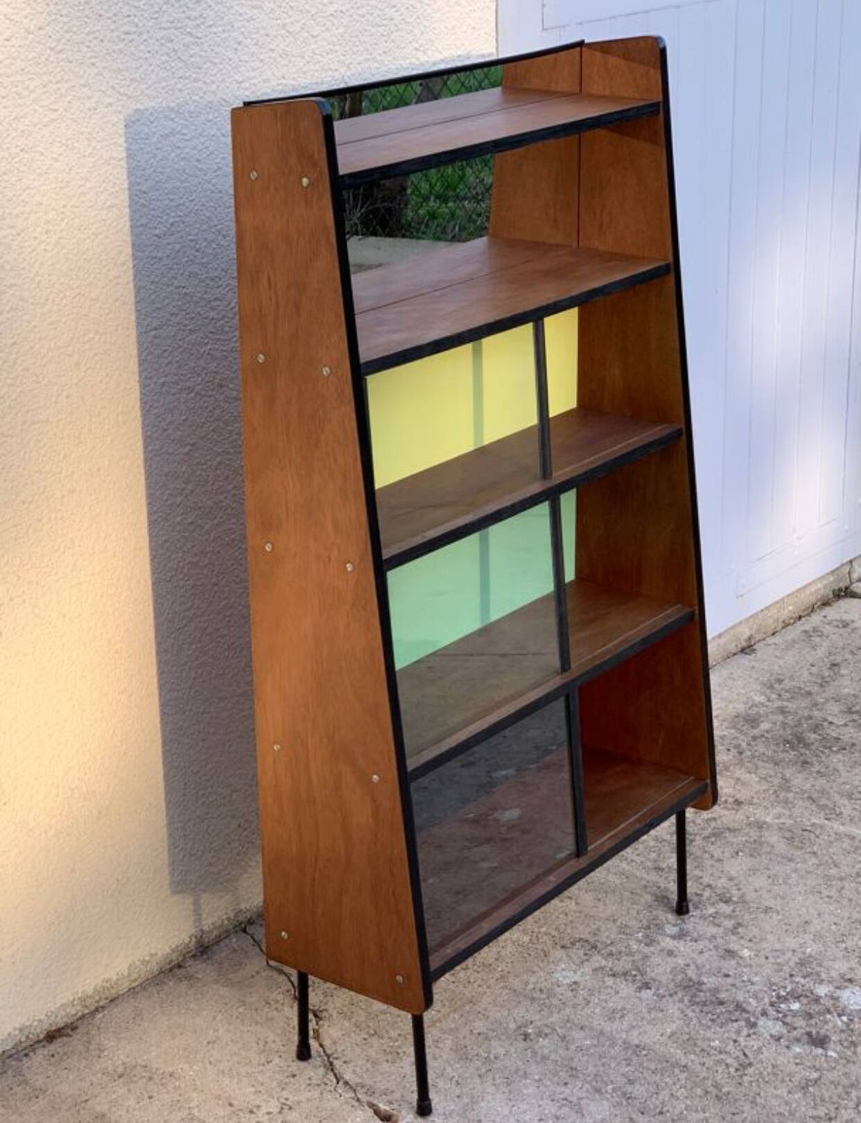 Bibliothèque vintage vitrée Alta 1950