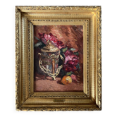 Painting hst/p attr. constant louche (1880-1965) "orientalist still life"