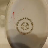 Gravy boat double beak porcelain of vierzon