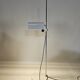 Floor lamp white metal design Braun Feldweg for Doria Leuchten 60s