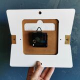 Vintage clock silent rectangular wall clock "jaz black gold"