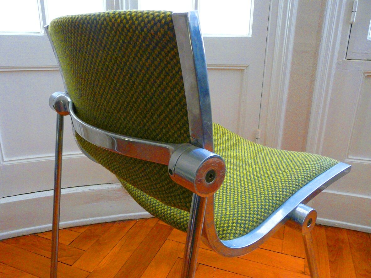 Set of 4 chairs Vaghi Uno Italian design from the 60-70 years