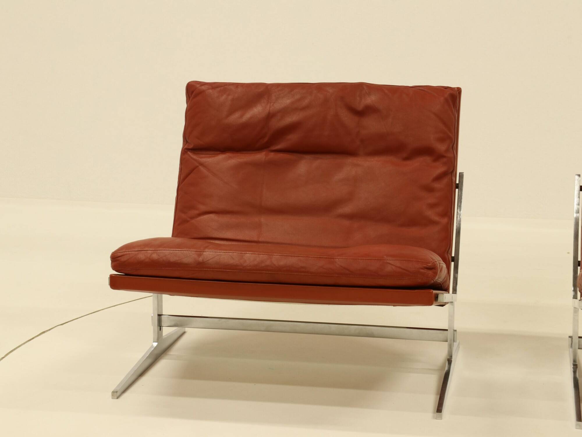 2 Easy Chairs Model BO 561 by Preben Fabricius & Jorgen Kastholm for BO-EX 1960s