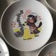 6 Barberousse porcelain plates creation by A.Deshoulieres France