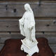 Ancienne statuette de la vierge au serpent en biscuit