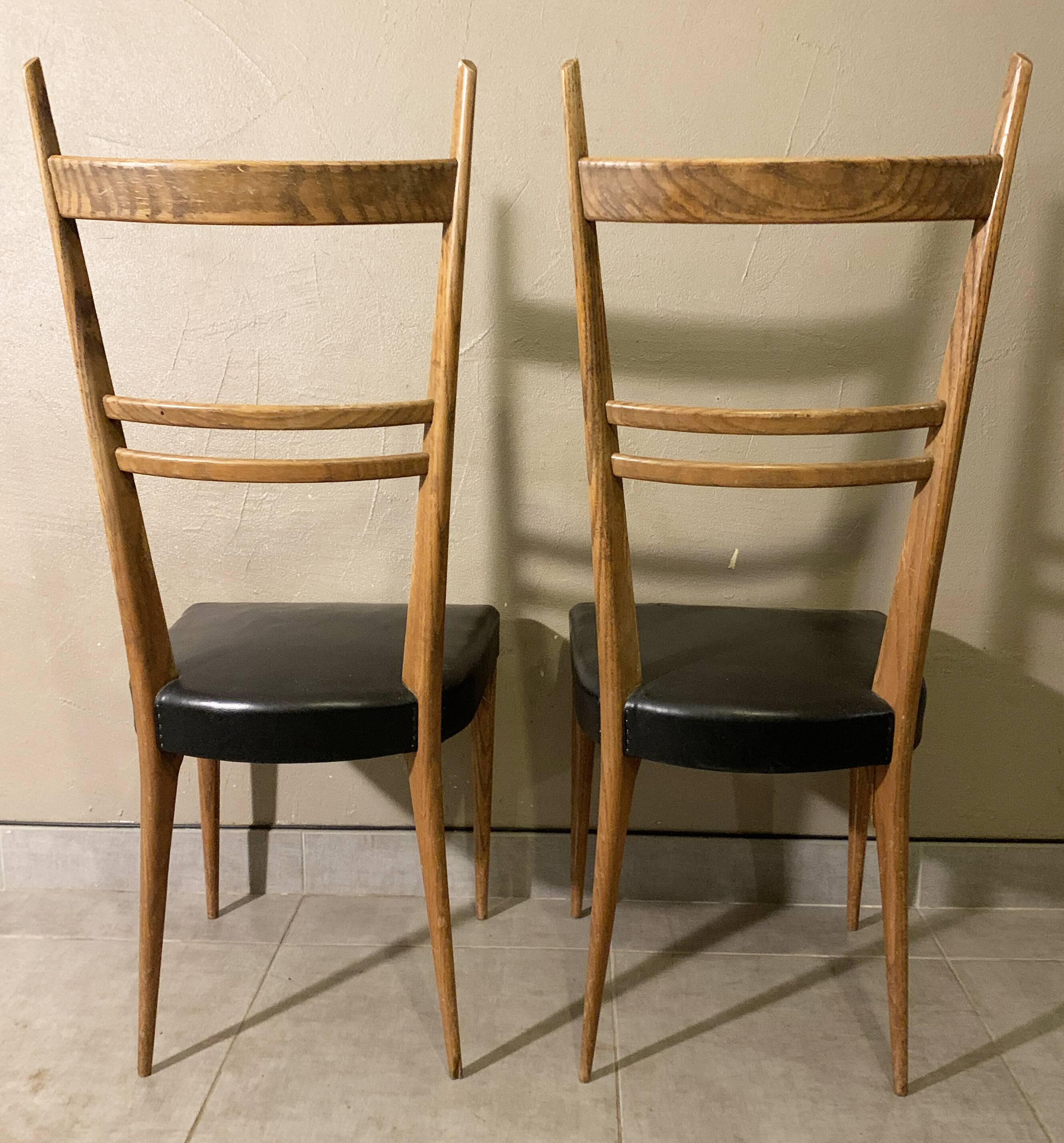 Pair of Italian chairs from the 1950s