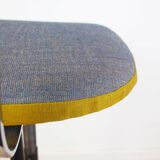Upholstered Vintage Desk Swivel Stool, Spain, 1960s
