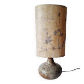 Lampe en grès pyrité vintage