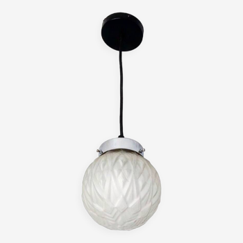 Art deco globe pendant light