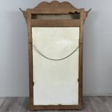 Large carved wooden mirror, late 19th century