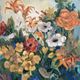 Oil painting on isorel panel Bouquet fleuri signed FAYET twentieth era