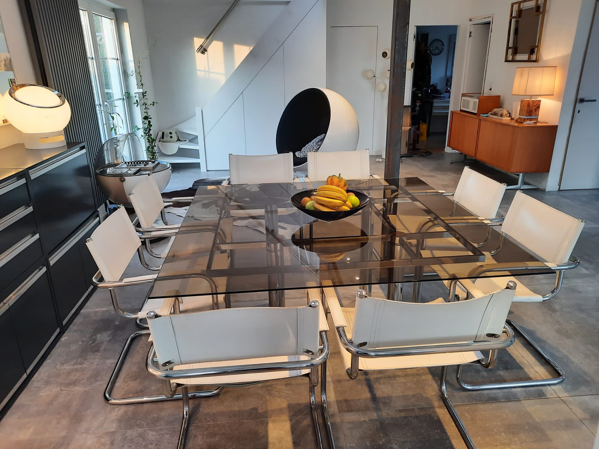 Set of 8 chairs design Matteo Grassi