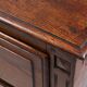 French rustic chest of drawers in solid oak with 3 drawers, ca. 1850