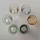 6 iridescent harlequin glasses in port