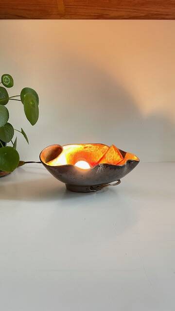 Lampe coquillage vallauris vintage