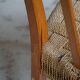 Modern Danish lounge chair in beech and paper cord, in the style of Frits Schlegel.