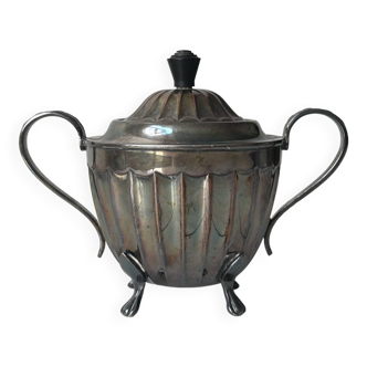 Pewter sugar bowl