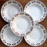 Old soup plates, "Françoise" model, Badonviller factory