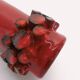 Hans Welling red Ceralux vase - Ceramano 1960