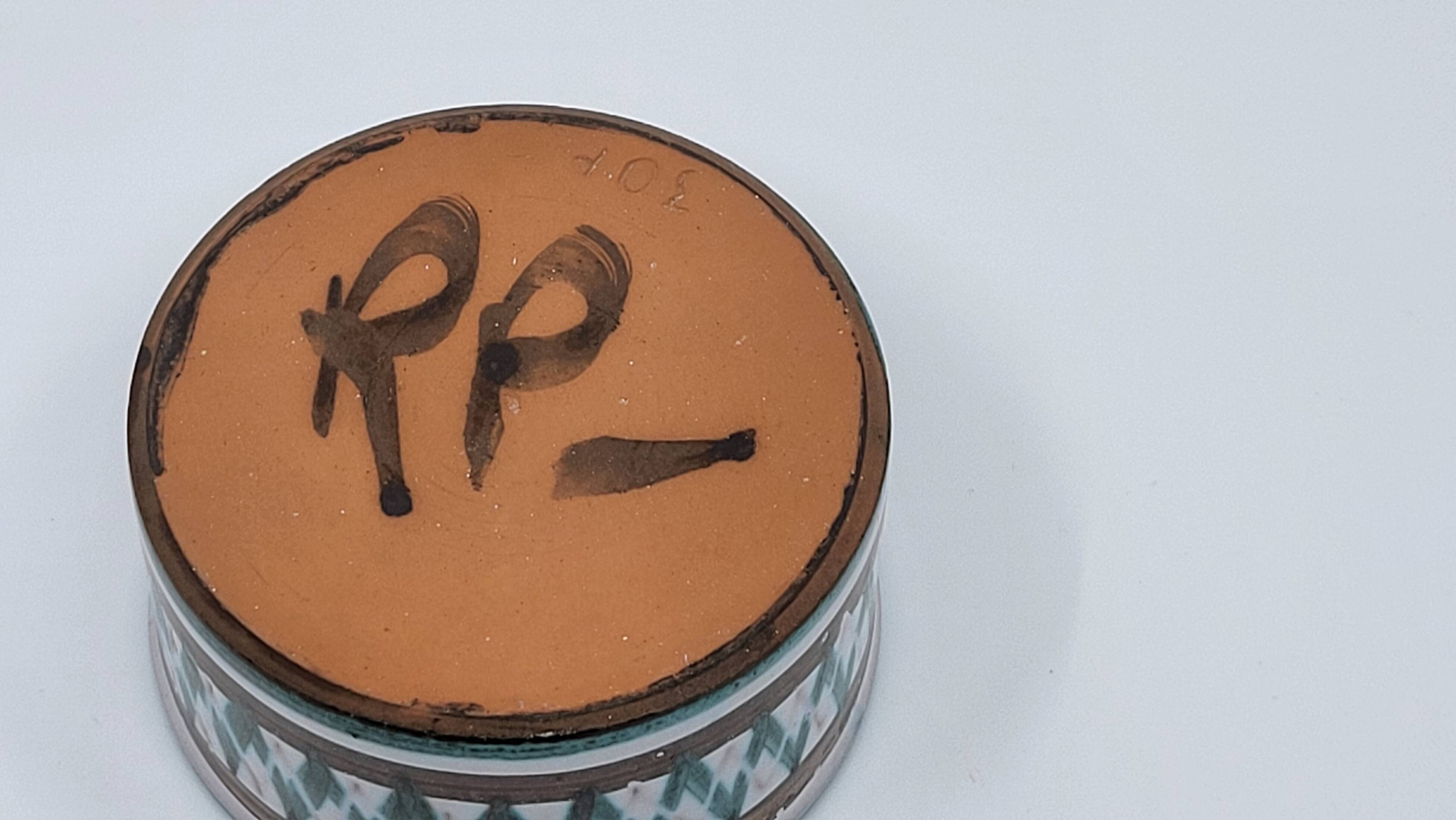 Vintage French ceramic ramekin by Robert Picault Vallauris 1970