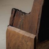 Alpine larch wood storage bench, Folk Art, Piedmont, 19th century