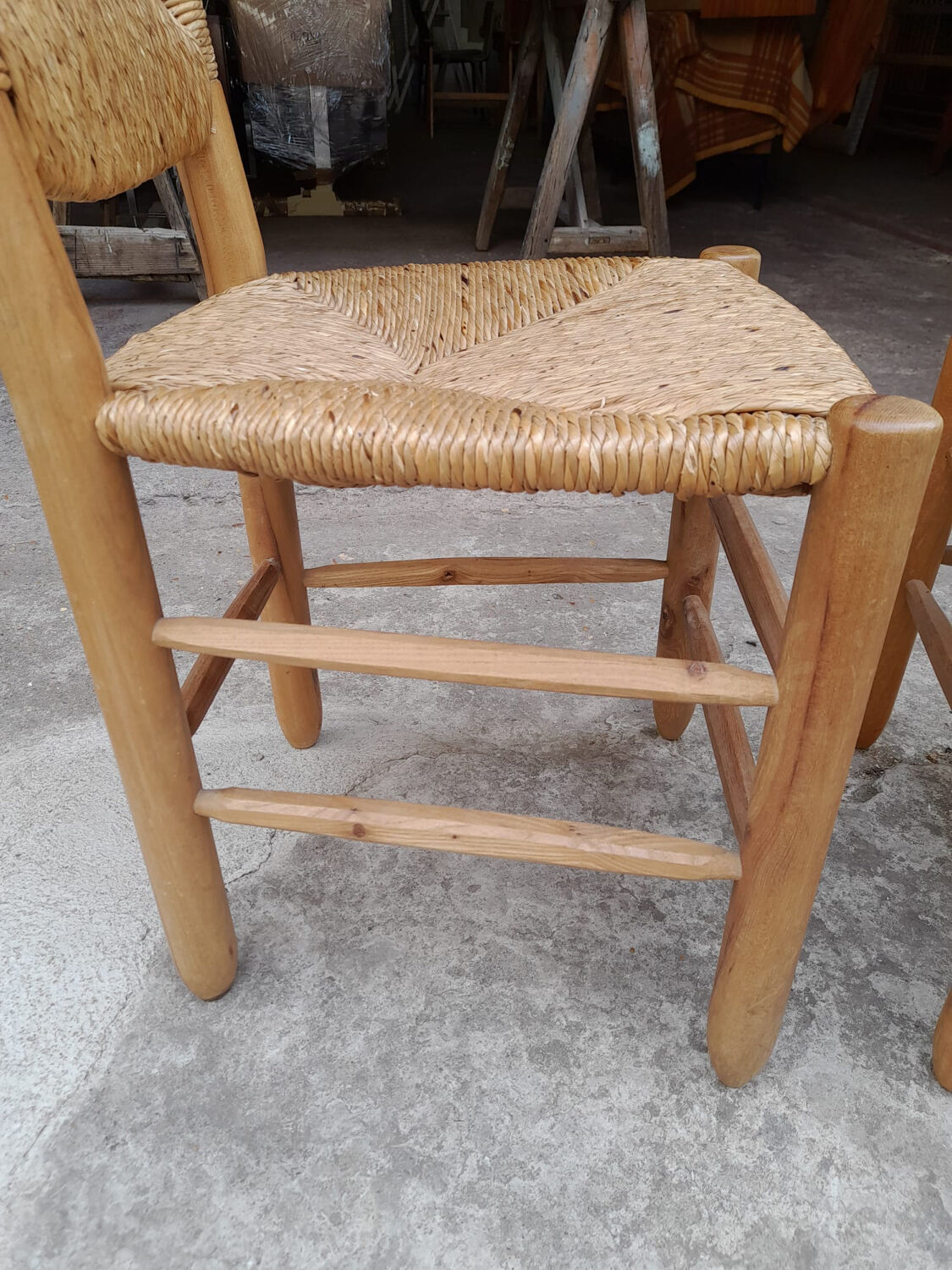 Meribel chair number 19 by Charlotte Perriand, Sentou edition, 1960s