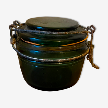 Old green jar