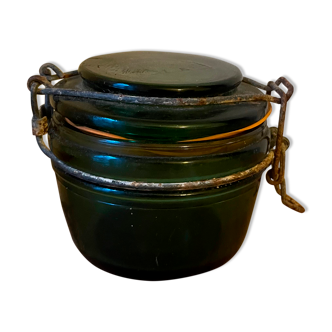 Old green jar